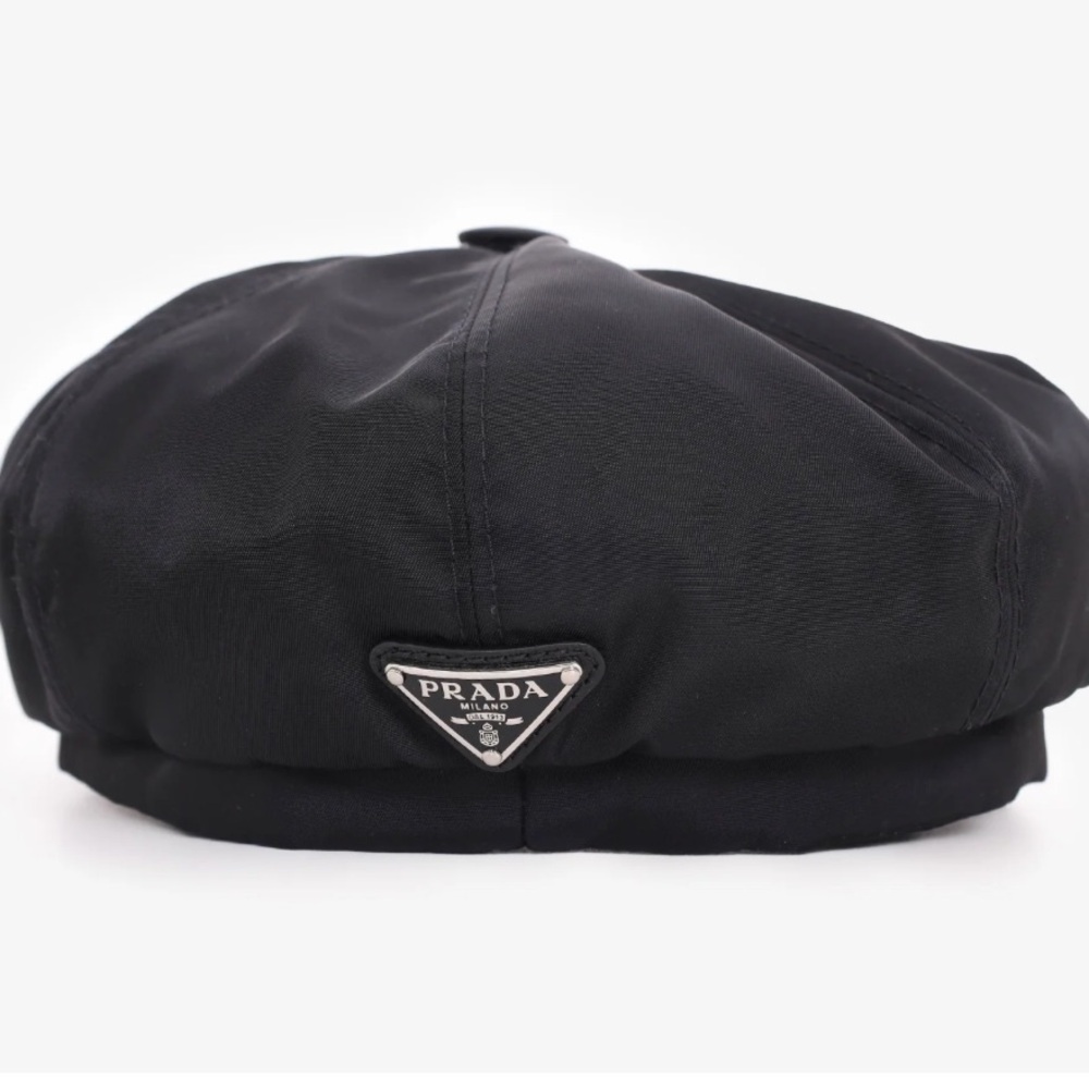 Prada Black Re-Nylon Newsboy Cap - Mine & Yours, size XL. UNISEX. One flaw. - Picture 8 of 17